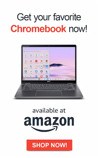 Get your Chromebook at amazon