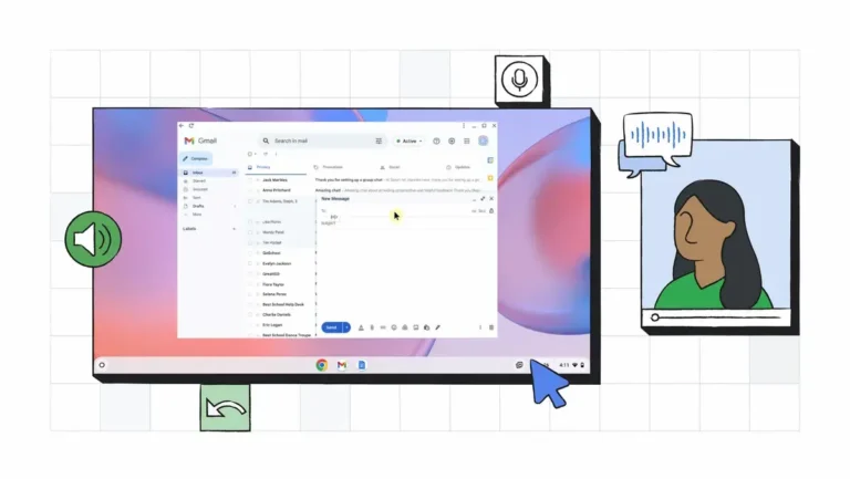 explaining how to control your Chromebook with Face Control